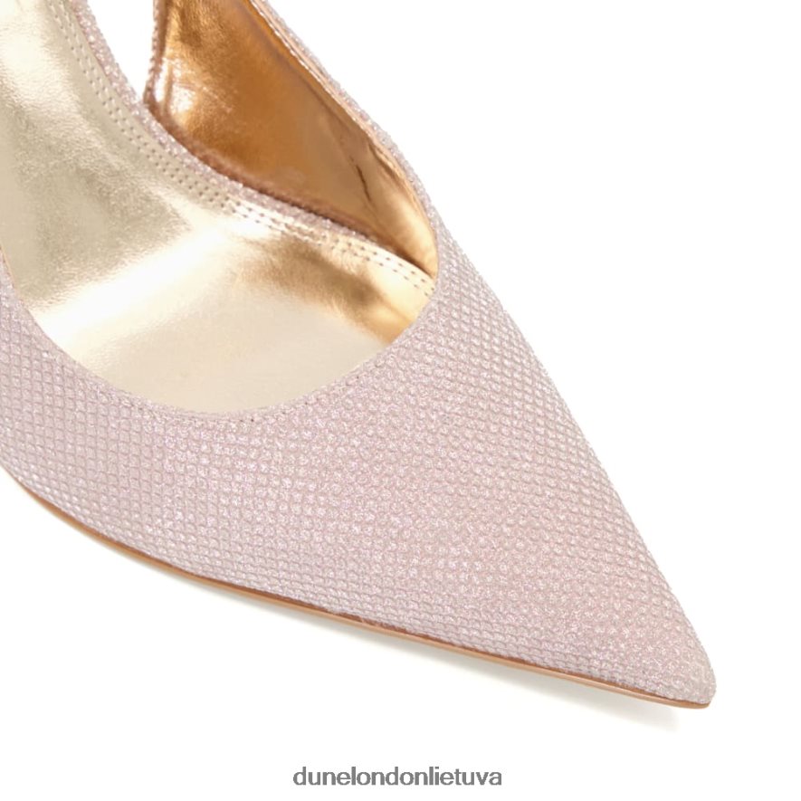 Cabanna Dune London metaliniai slingback lauko batai rozinis auksas moterys 66T0Z4576