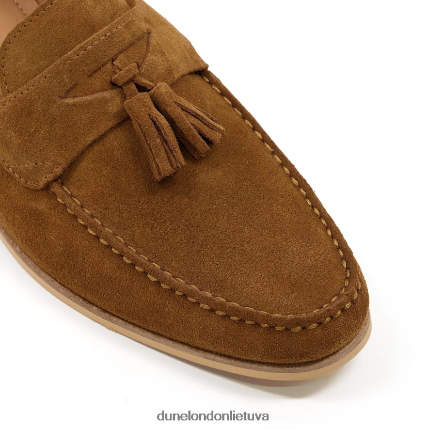 bartas Dune London zomšiniai loafers įdegis vyrų 66T0Z4737