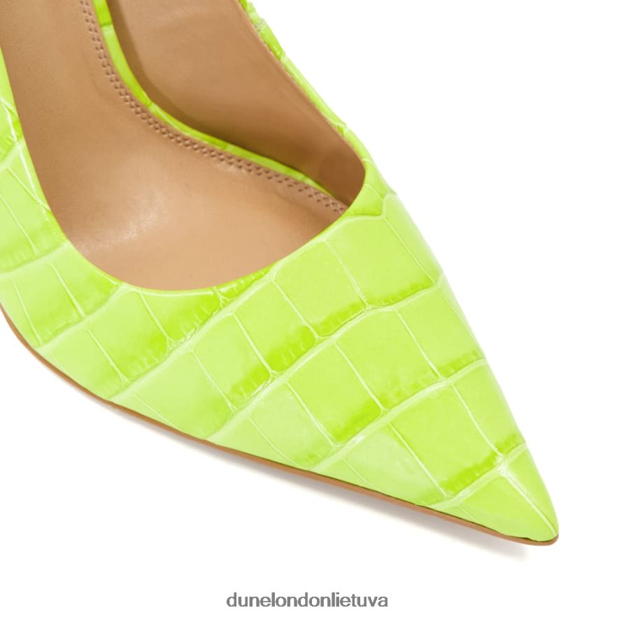 bento Dune London Croc Court aukštakulniai laimo žalia moterys 66T0Z473