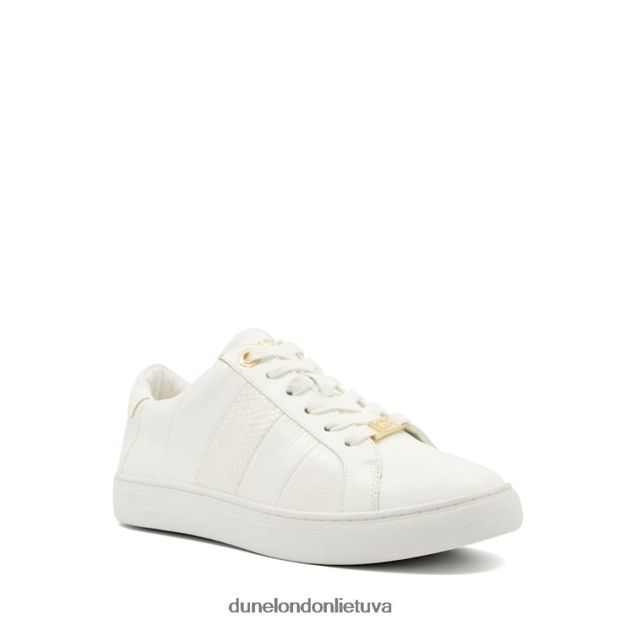 everleigh Dune London Croc ir Snake apdailos suvarstomi treniruokliai baltas moterys 66T0Z4327