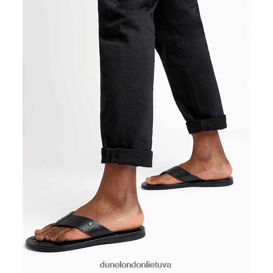 fredss Dune London sandalai su pirštais juodas vyrų 66T0Z4761