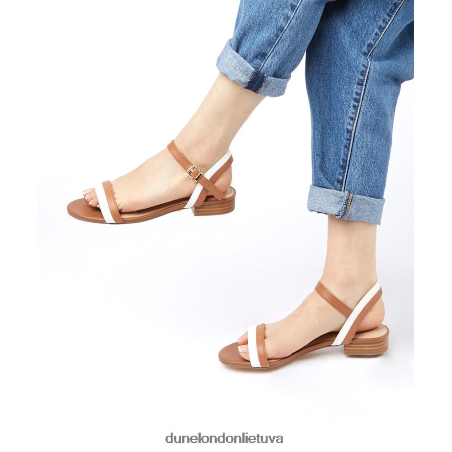 lojalumas Dune London odiniai sandalai įdegis moterys 66T0Z4562