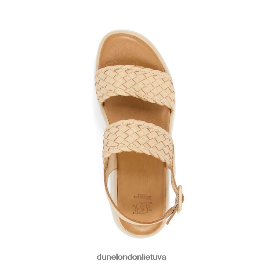 lorris Dune London plokščios formos sandalai karamelė moterys 66T0Z4529
