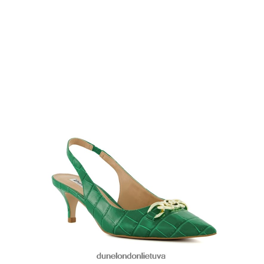 srovė Dune London grandinės apdaila slingback kitten heeled teismai žalias moterys 66T0Z4132