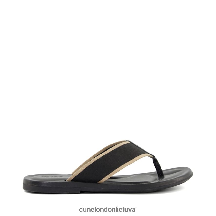 tikslas Dune London laisvalaikio basutės su pirštais juodas vyrų 66T0Z4719