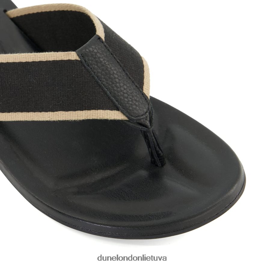 tikslas Dune London laisvalaikio basutės su pirštais juodas vyrų 66T0Z4719